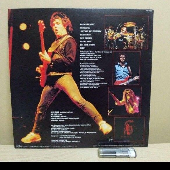 GARY MOORE/ロッキン・エブリナイト　アナログレコード 日本初回プレス盤 LIVE