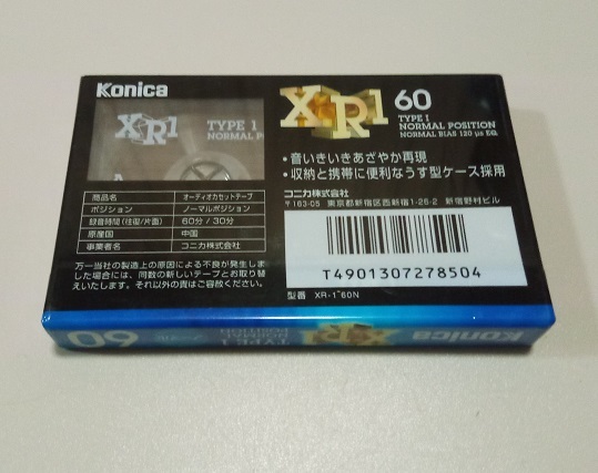 未使用 カセットテープ konica コニカ XR1 60 TYPE1 NORMAL 60分_画像3