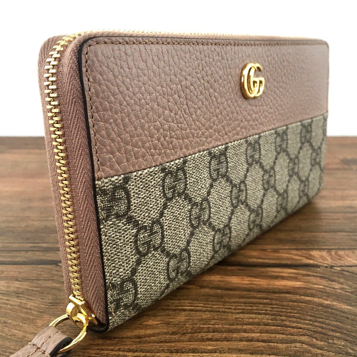 ☆送料無料☆ 未使用品 GUCCI ジップウォレット 456117 プチマーモント