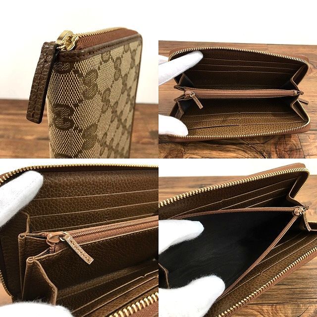 ☆送料無料☆ 未使用品 GUCCI ジップウォレット 363423 GGキャンバス
