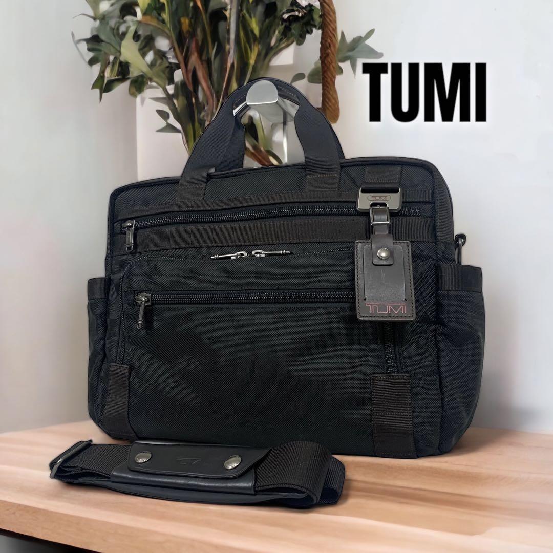 美品 TUMI トゥミ ビジネスバッグ Voyageur 2WAY ナイロン 黒-