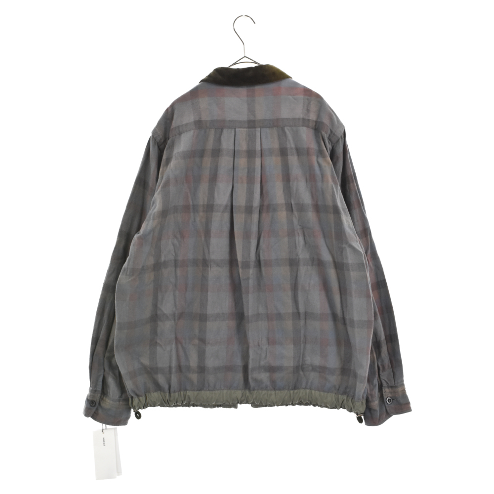 熱い販売 22-02838M SHIRT PLAID 22AW サカイ Sacai 再構築 長袖シャツ