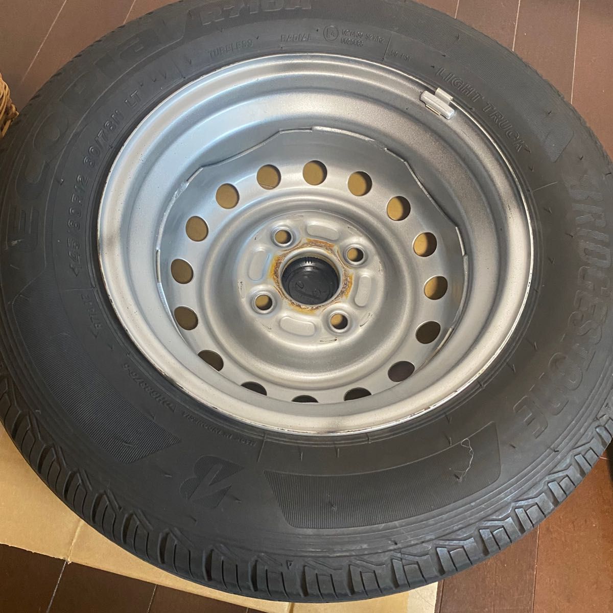 2022年製純正ハイゼットカーゴ145/80R12 夏タイヤホイール4本セット