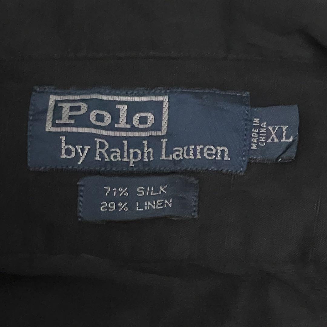 1スタ 90s Polo by Ralph Lauren ポニー刺繍なし オープンカラーシャツ