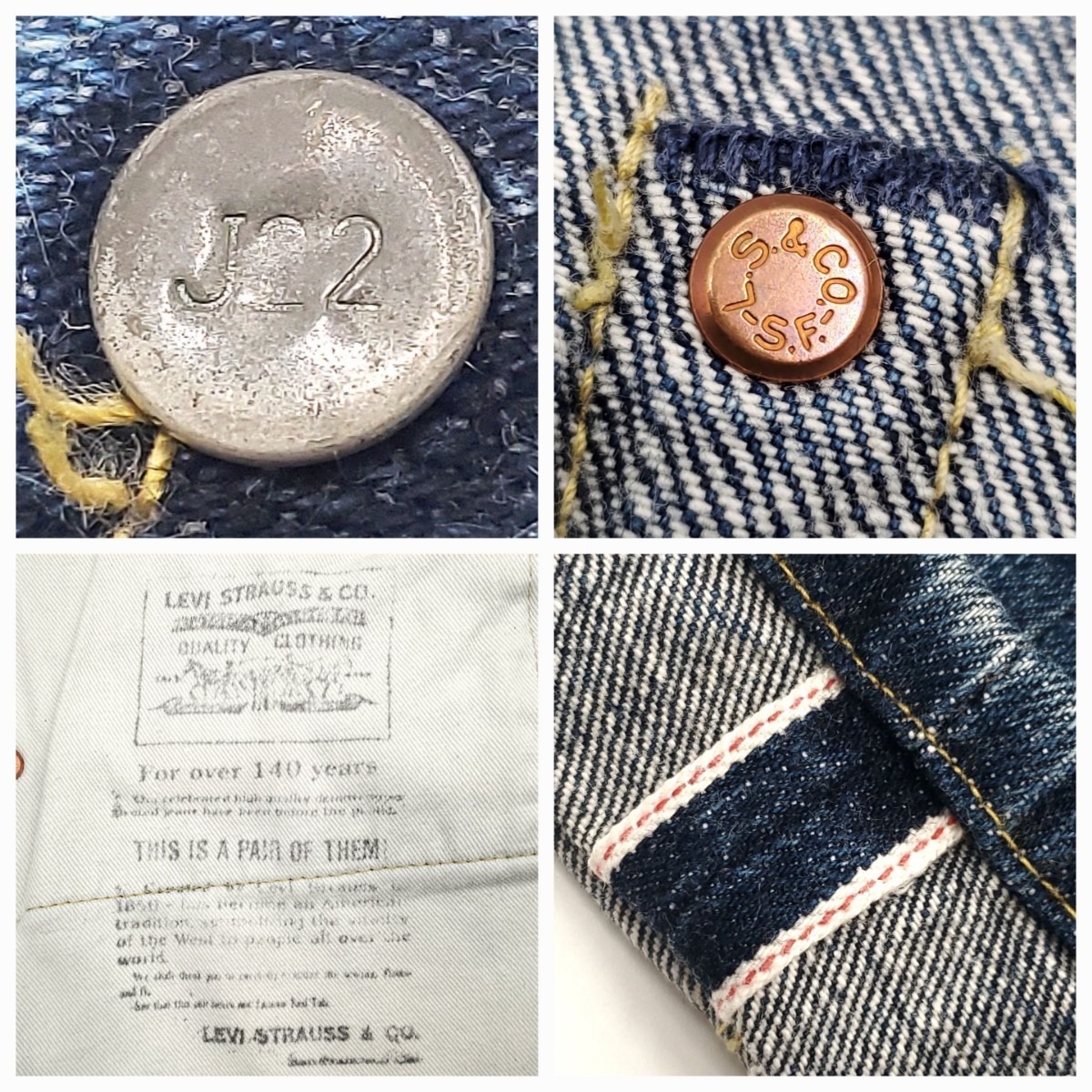 ゴールデンサイズW33◆Levi's 503BXX◆日本製ビンテージ復刻ジーンズBIGEリーバイスビッグE赤耳メンズデニムレプリカLVC501XX好きにもM656_画像10