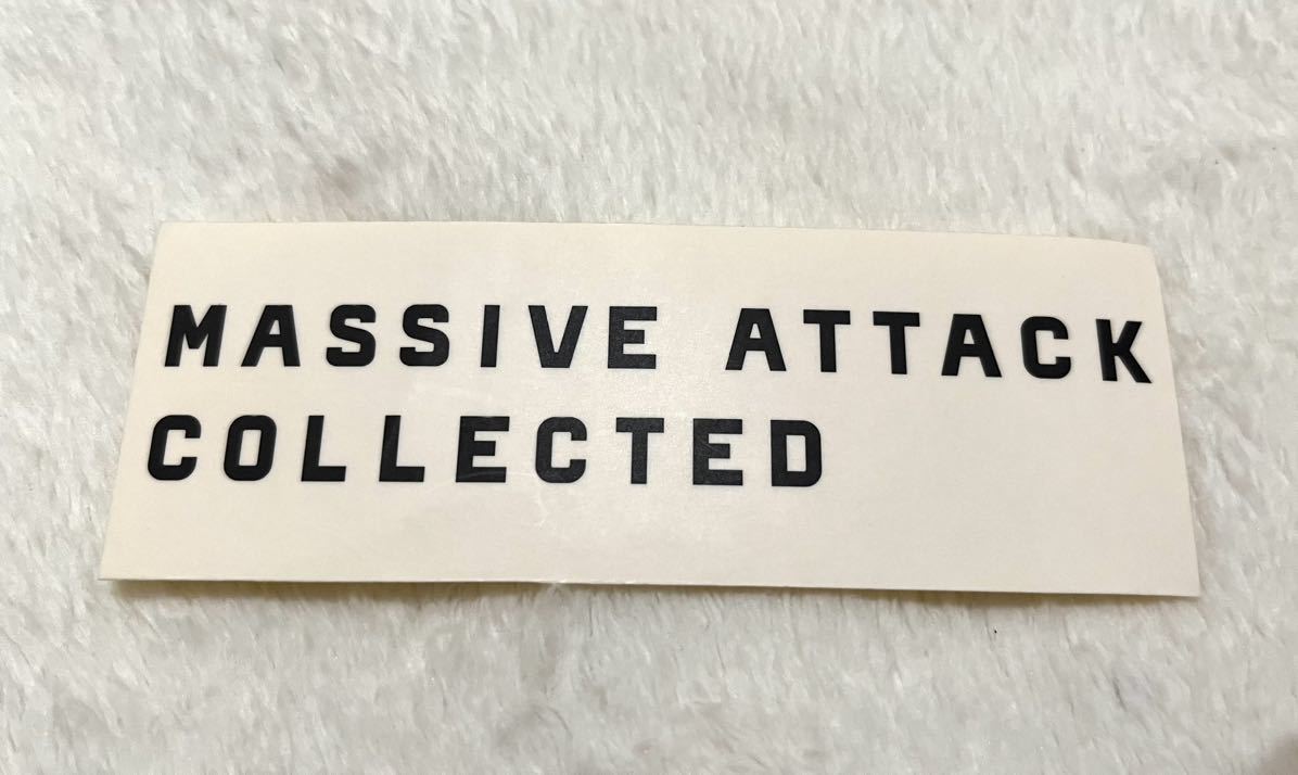  not for sale unused Massive Attackmasib attack sticker white white album Collected 2006 year rare rare 