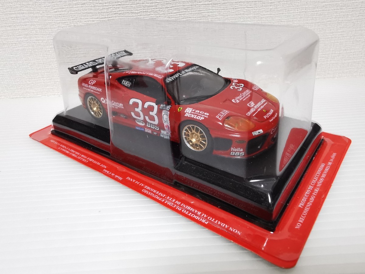 送料300円〜★未開封★ アシェット 公式フェラーリF1コレクション Ferrari 360 GT 24h Daytona 2003 1/43スケール_画像4