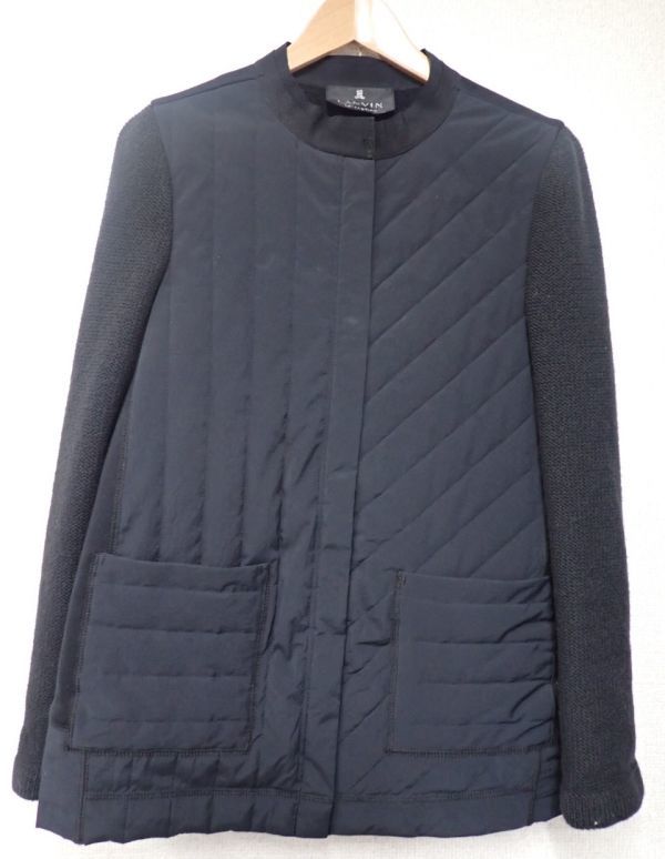 日本最大級 ランバン 豊20H4J/8A◆LANVIN レディース ブラック◆ 異素材切り替え ジャケット コート 女性用 日本最大級 ランバン 豊20H4J/8A◆LANVIN レディース ブラック◆ 異素材切り替え ジャケット コート 女性用