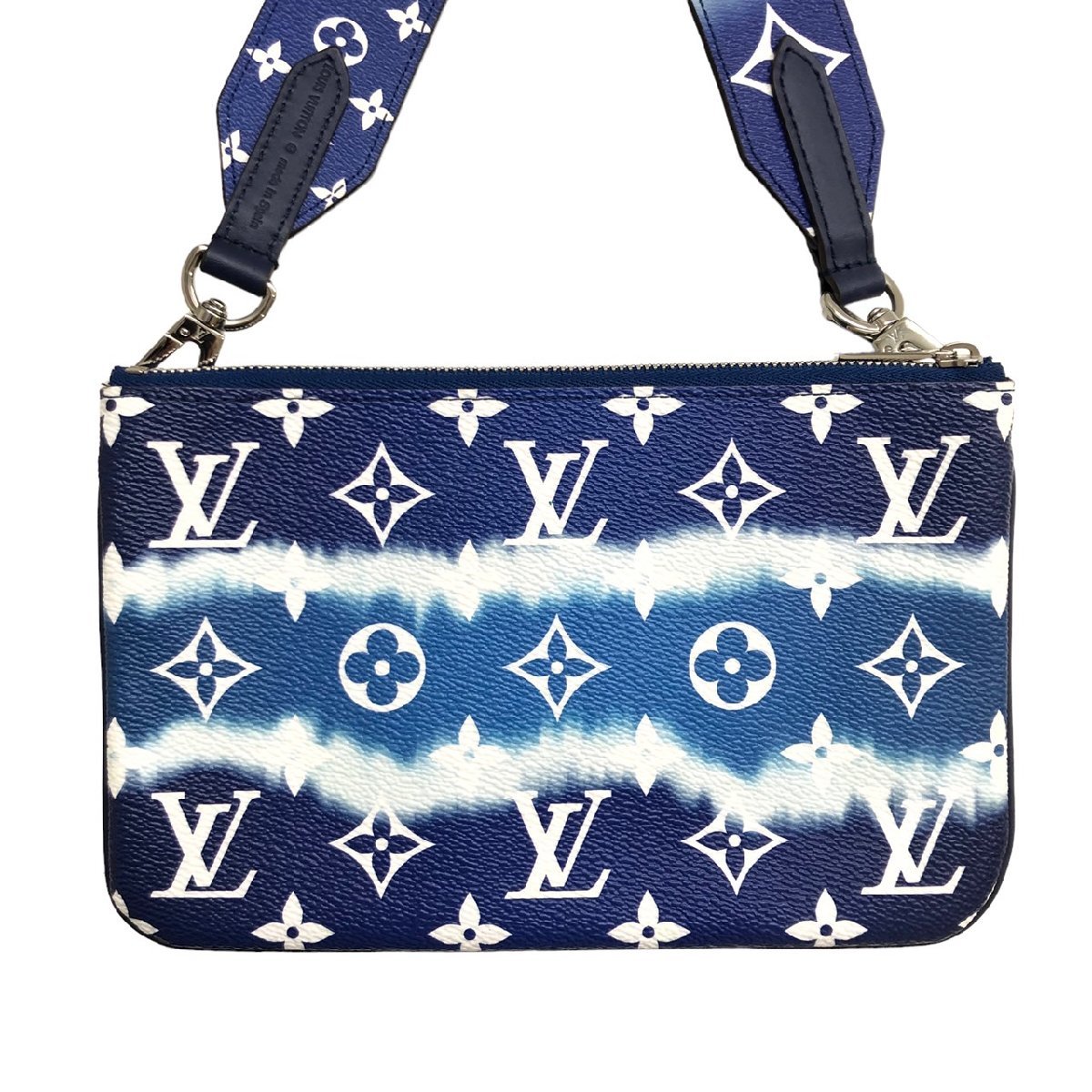 ☆LOUIS VUITTON ルイヴィトン モノグラム ジャイアント LVエスカル・ポシェットドゥーブルジップ ショルダーバッグ M69124 別売ストラップ_画像3