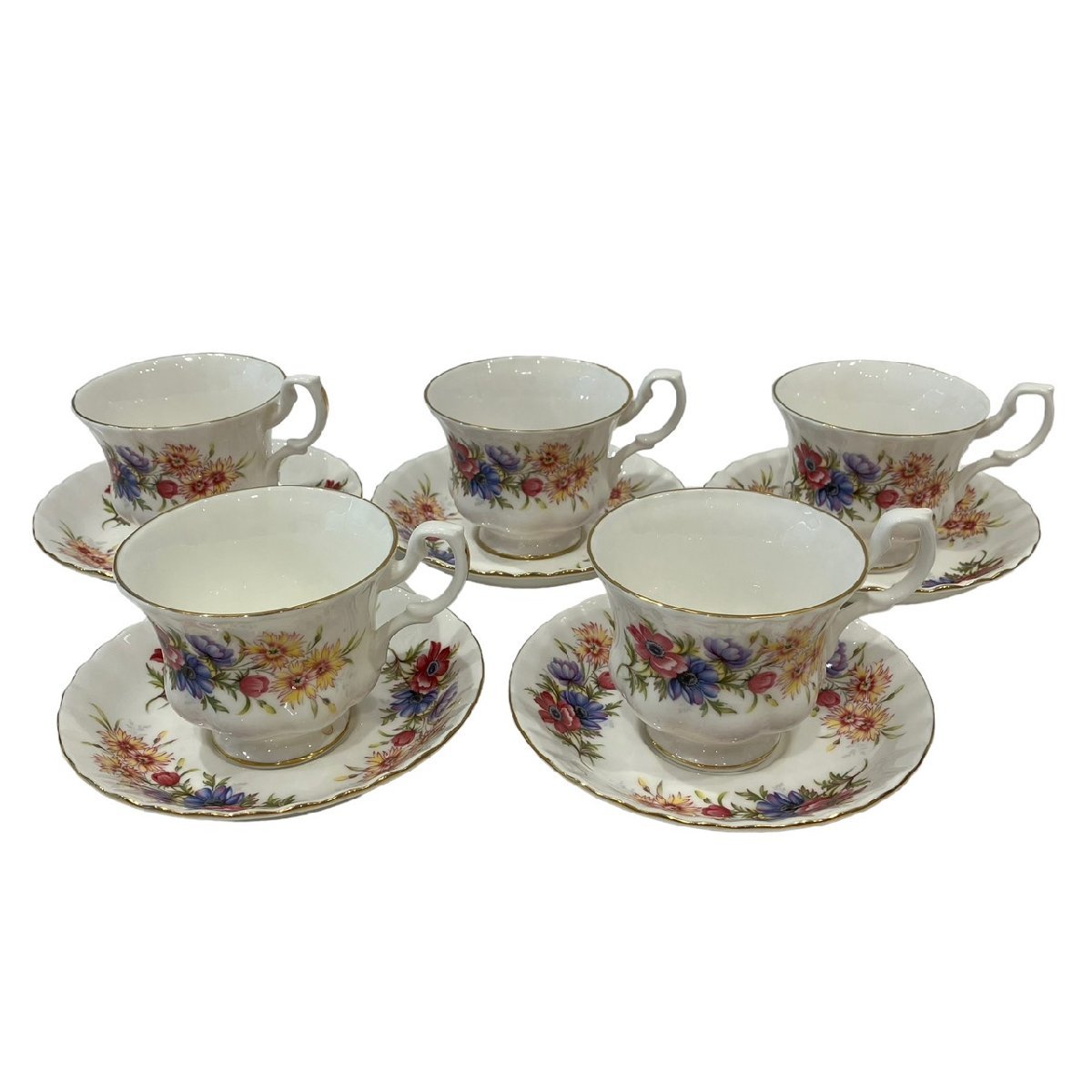 ☆ROYAL ALBERT ロイヤルアルバート カップ & ソーサー 5客 食器