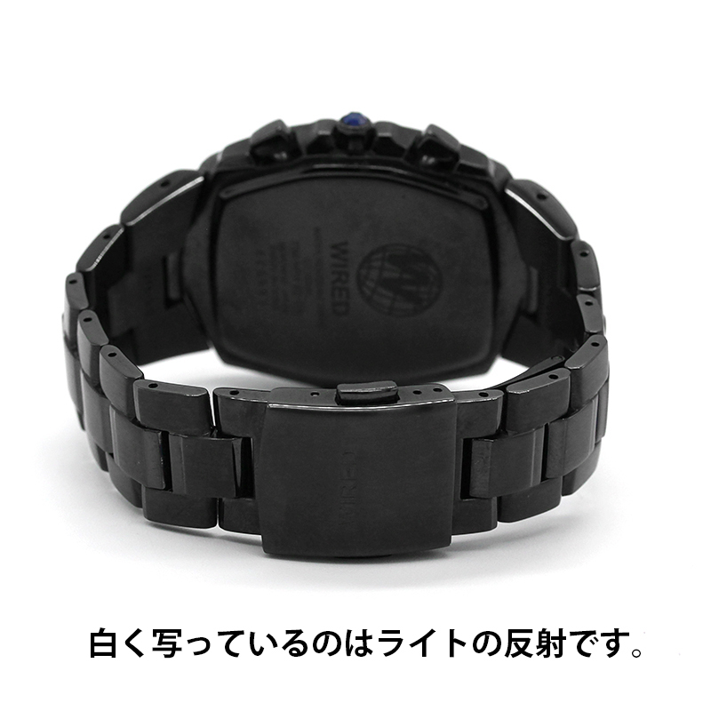 美品 セイコー SEIKO ワイアード WIRED 7T92-0HT0 クロノグラフ カットガラス メンズ 腕時計 A01854