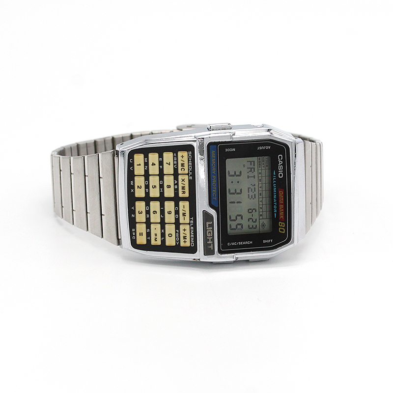 直売販促品 ヴィンテージ カシオ CASIO DBC-810 データバンク80 メンズ腕時計 稼動品 A01698 ブランド腕時計 
