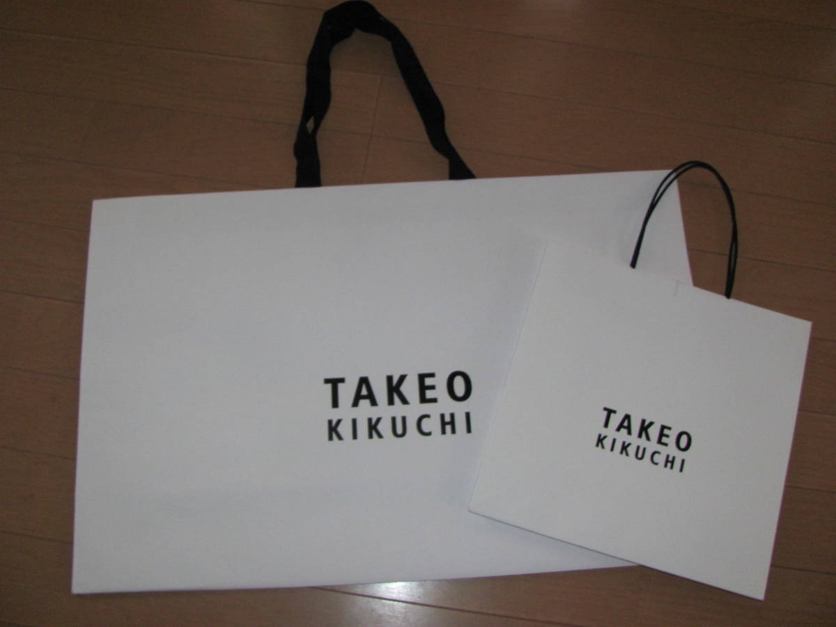 美品☆TAKEO KIKUCHI タケオキクチ ビジネス メンズ 手さげ袋 大小2枚セット 紙袋 ショッパー ブラック×ホワイト☆百貨店購入 タケオキクチ)｜売買されたオークション情報、ヤフオク! の商品情報をアーカイブ公開