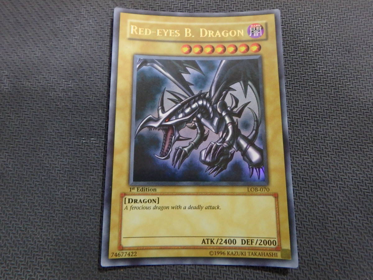 遊戯王　真紅眼の黒竜　RED-EYES B. DRAGON 1st Editio (ウルトラレア) LOB-070