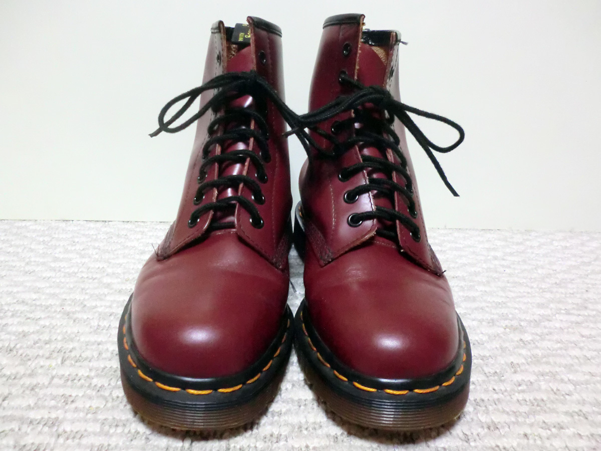 ♪着用極少 英国製 Made in England Dr.Martens 8holes Plain Toe BROWN ドクターマーチン 8アイレット プレーントウ 茶 UK5.5 ♪_画像3