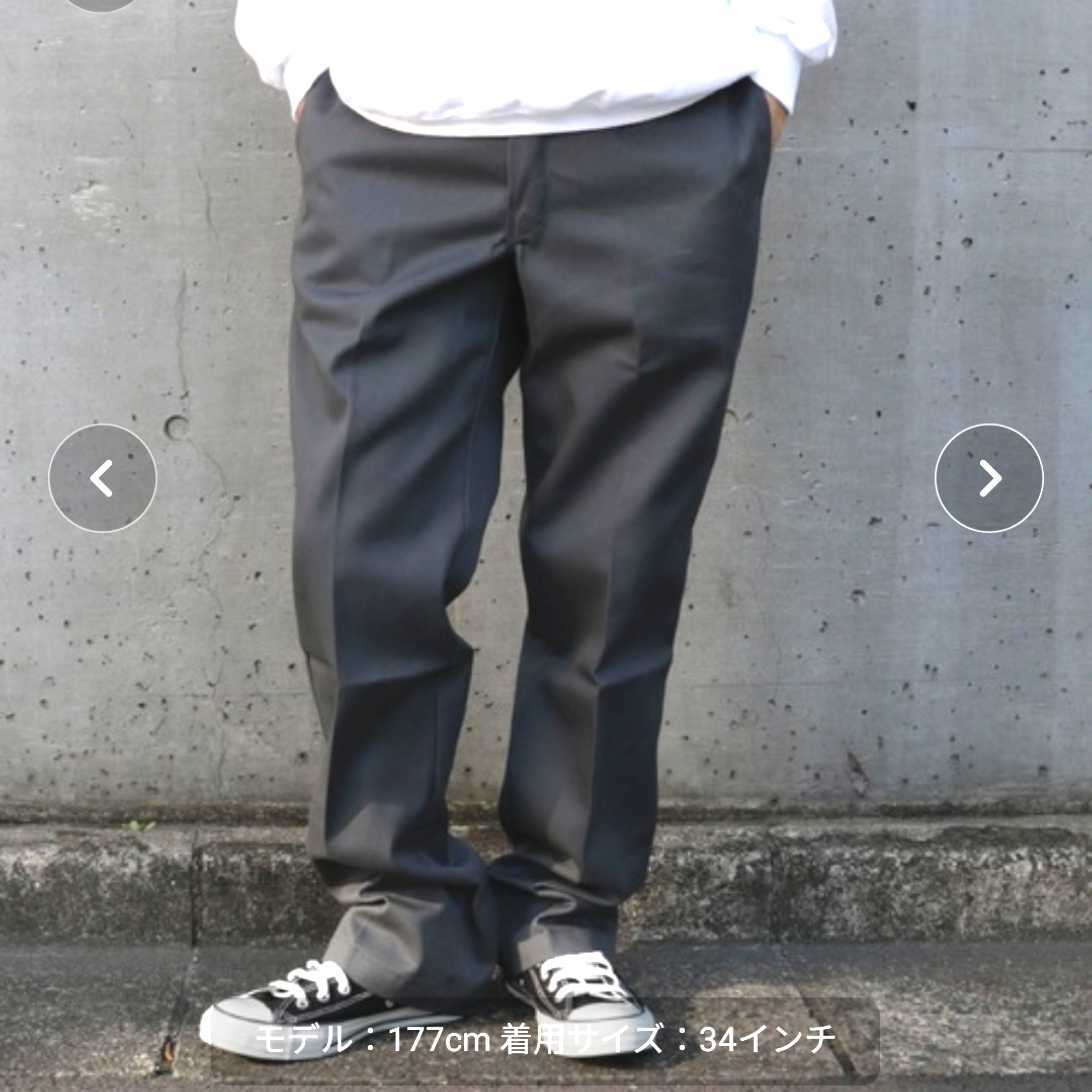 新品未使用 ディッキーズ 874 ワークパンツ CH W36×L32 Dickies USモデル チノパン チャコールグレー_画像3