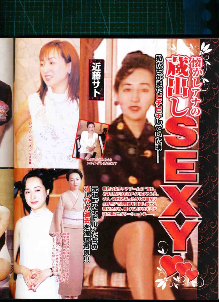 11Q) 目次★ 女子アナお宝グランプリ 2005年7月　野村華苗 佐藤紀子 田中真理子 黒川敦子　木佐彩子 (チアリーディング ハイキック) _画像6