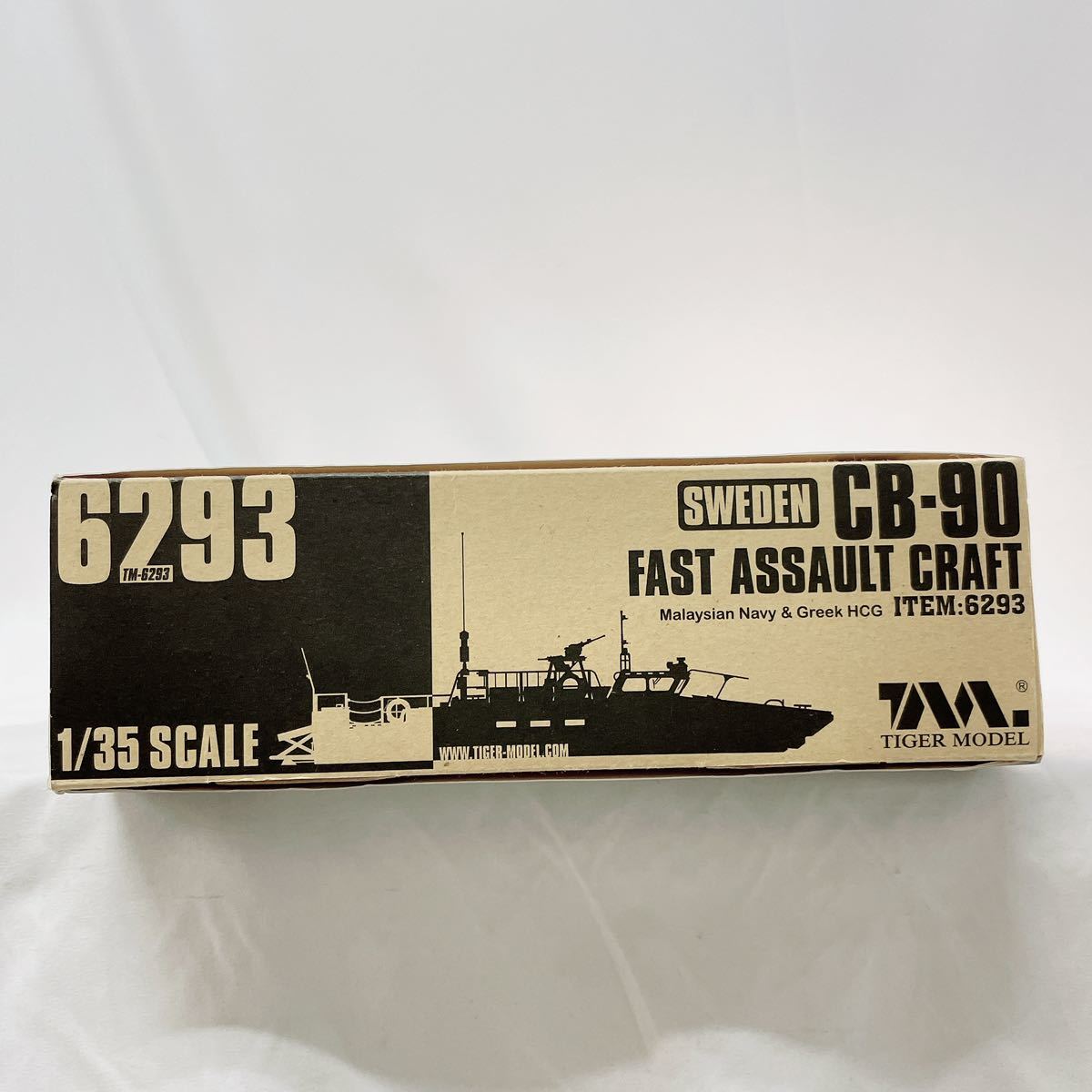 【組み立て内袋未開封】 タイガー モデル 1/35 スウェーデン CB-90COMBAT BOAT ミサイル 艇 コンバット ボート 90 / CB プラモデル_画像4