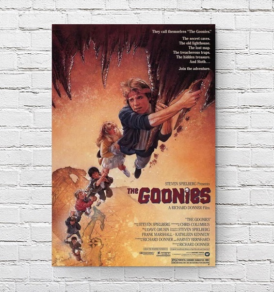 グーニーズ 映画ポスター The Goonies US版 黒フレーム付き A3サイズ mi1_画像1