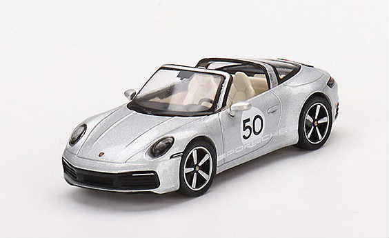 1/64 MINI-GT Porsche ポルシェ 911 タルガ 4S ヘリテージデザインエディション GTシルバーメタリック (左ハンドル)【507】の画像1