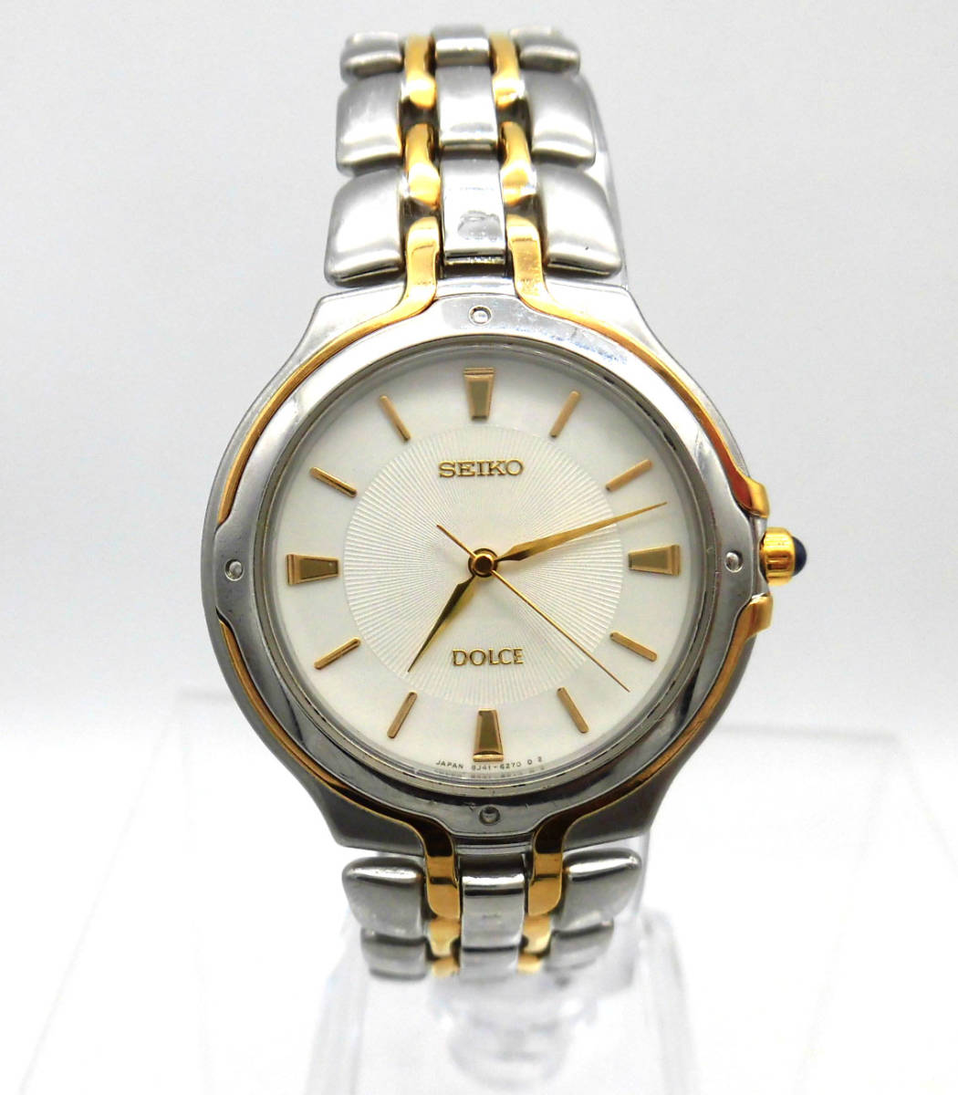 電池交換済 SEIKO セイコー DOLCE ドルチェ 8J41-6150 シルバー 電池交換済 SEIKO セイコー DOLCE ドルチェ 8J41-6150 シルバー