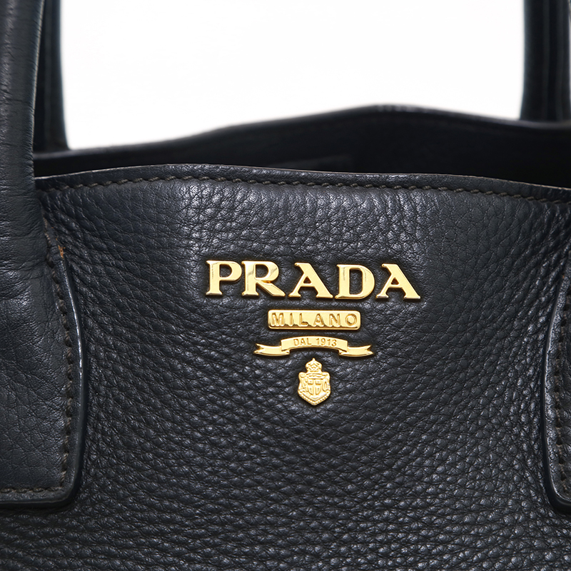 最大の割引 プラダ PRADA ハンドバッグ レザー 2WAY ブラック