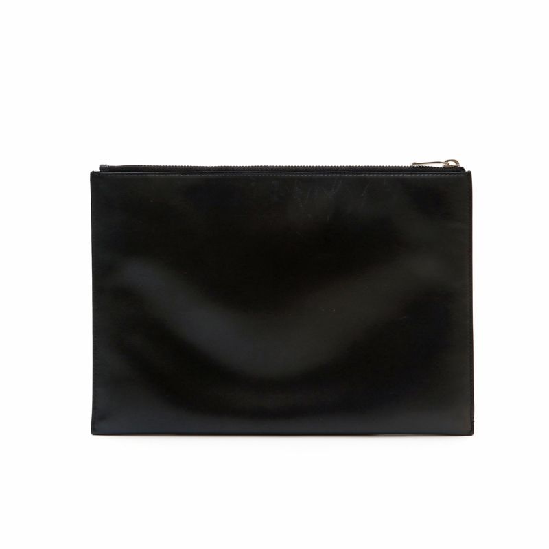 イヴ・サンローラン YVES SAINT LAURENT クラッチバッグ ロゴ レザー