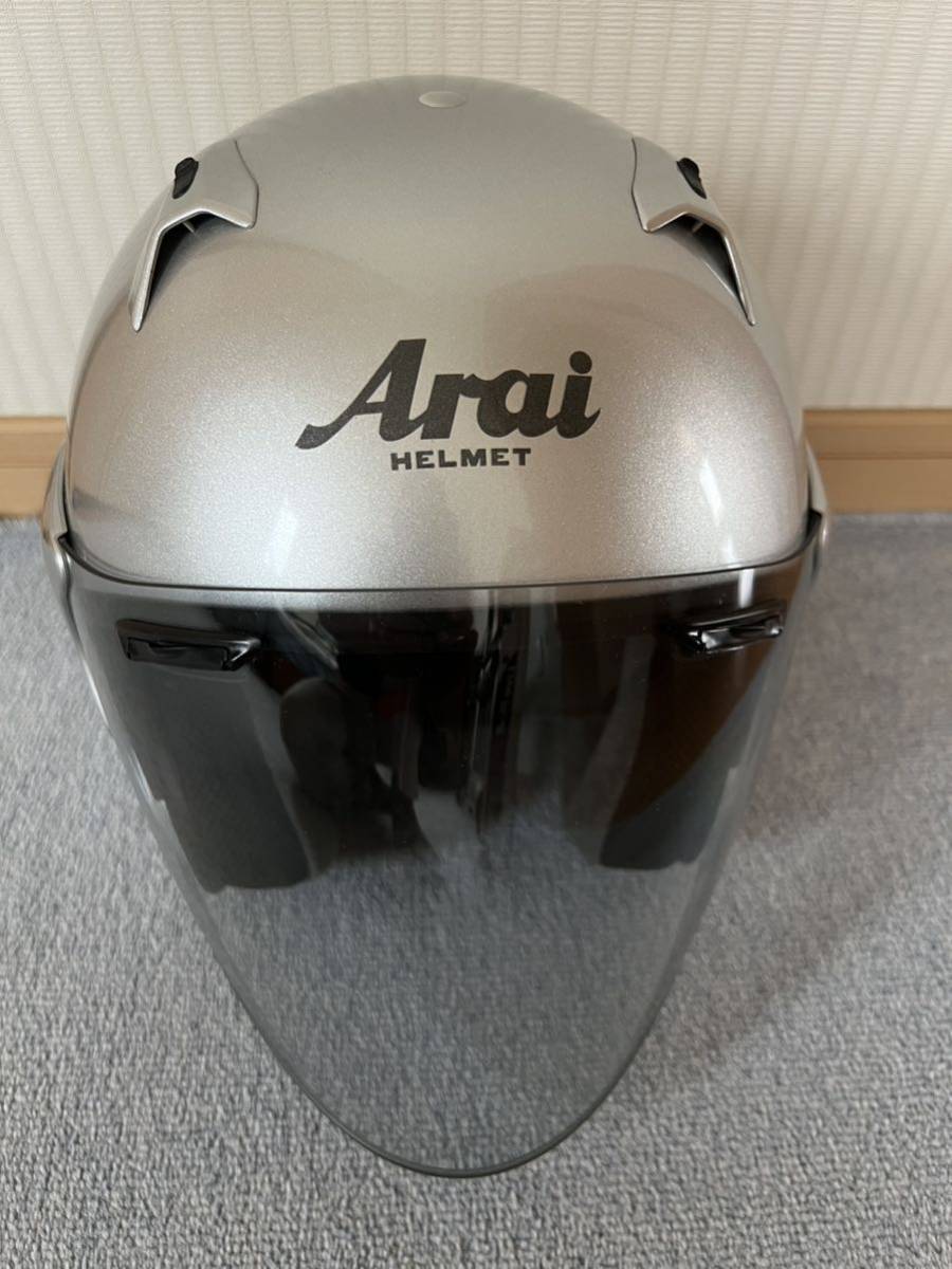 Arai ARAI SZ-G open face helmet alumina silver size M(57.58cm)