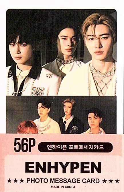  Korea K-POP *ENHYPENen high fnenapn* message card PHOTE MESSAGE CARD 56P