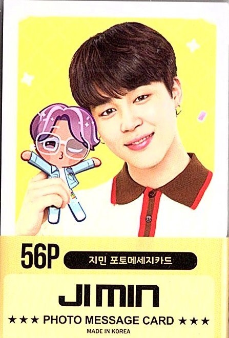  Korea K-POP *BTS van tongue JIMINjimin* message card PHOTE MESSAGE CARD 56P