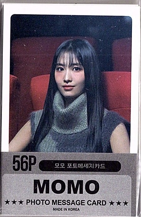  Korea K-POP *TWICEtuwa chair MOMO Momo * message card PHOTE MESSAGE CARD 56P