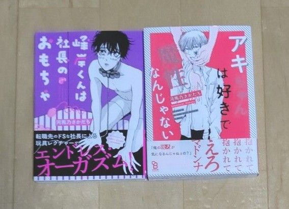 BL  コミック  河馬乃さかだち  2冊  アキちゃんは好きで魔性なんじゃない  峰岸くんは社長のおもちゃ