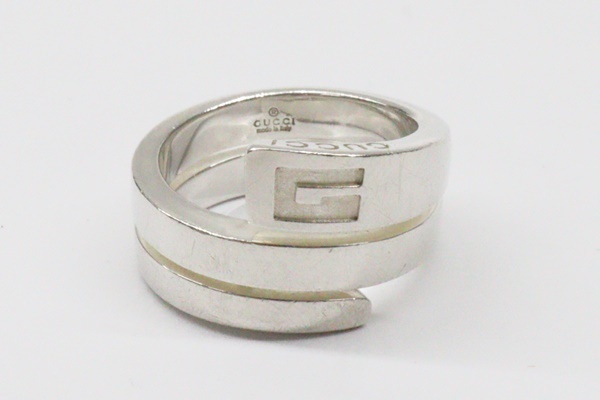 GUCCI グッチ Gロゴ スパイラル リング #13 約12号 シルバー Ag925