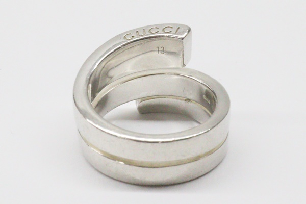 GUCCI グッチ Gロゴ スパイラル リング #13 約12号 シルバー Ag925