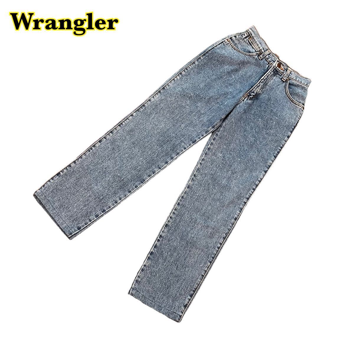 Wrangler Wrangler Denim pants jeans blue lady's W61 size [AY1168]