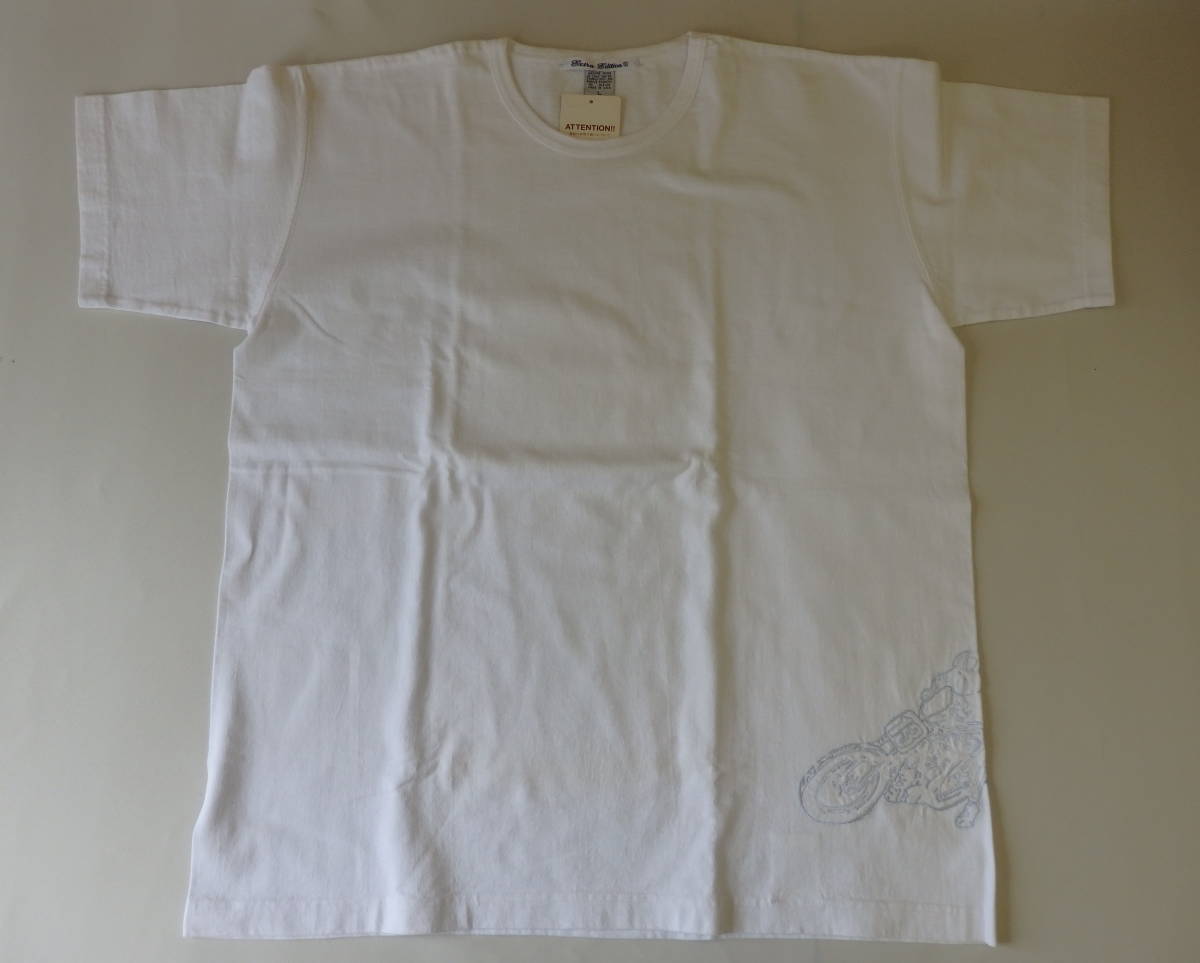新品UNITED ARROWS　Extra Edition(ユナイテッドアローズ エクストラエディション)刺繍半袖ポケットTシャツ COL/white SIZE/L　_画像2
