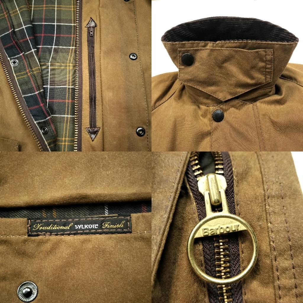 00s Barbour moorland c38 “Mint”　バブアー　ムーアランド　ヘビーウェイト　ビューフォート　バーク　ブラウン　英国製_画像9