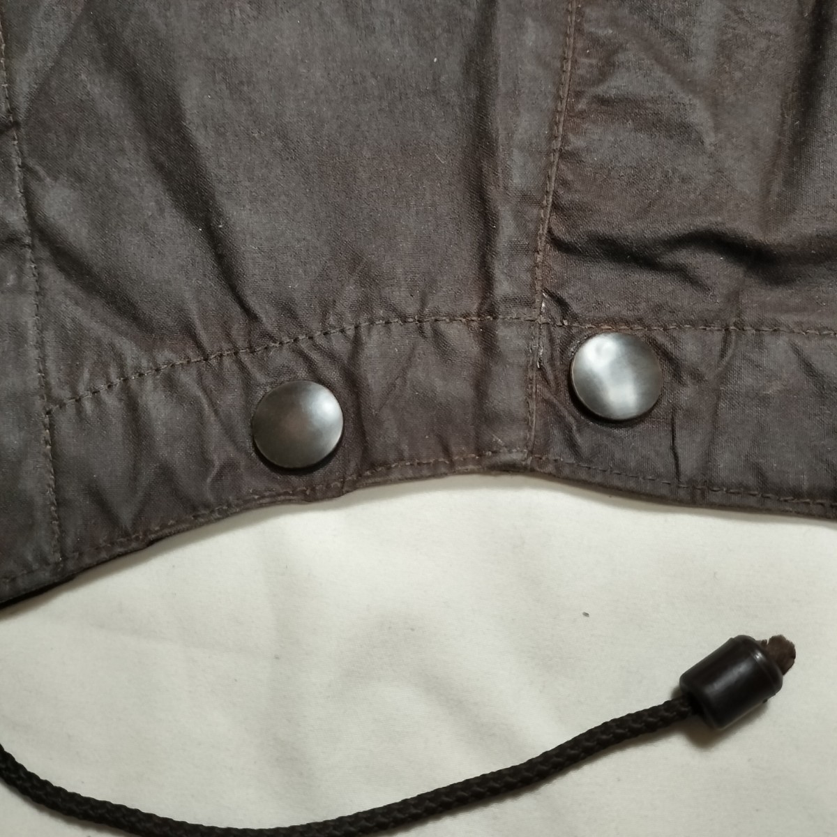 1980s Barbour 2crest ノーザンブリア フード ブラウン 無刻印ボタン