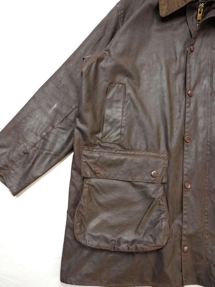 80s 1crest Barbour northumbria c46 ブラウン バブアー ノーザン