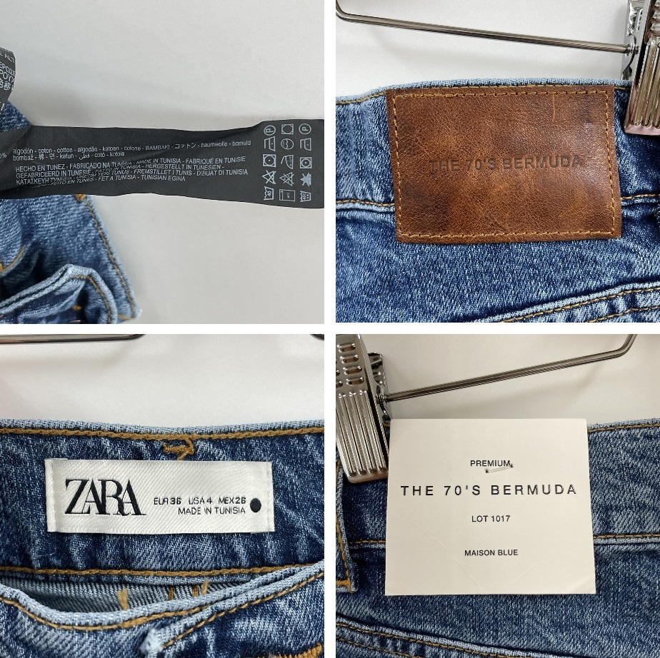 未使用品 /36/ ZARA インディゴブルー ワイドデニム レディース 未使用品 /36/ ZARA インディゴブルー ワイドデニム レディース