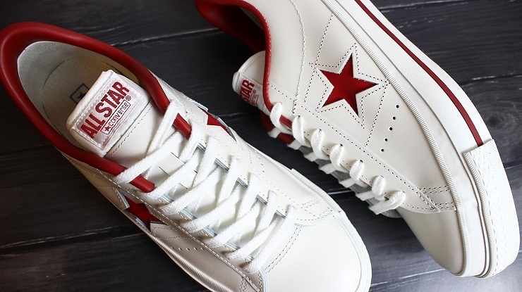 コンバース ワンスター J WHITE/RED 23.5cm 新品 未使用 CONVERSE ONE STAR J MADE IN JAPAN 日本製  32346510 白/赤