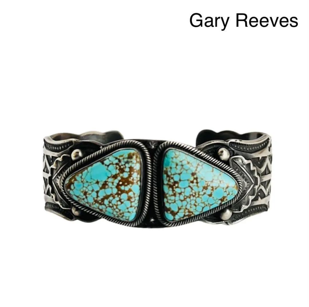 Gary Reeves ゲーリーリーブス ナバホ ブレスレット バングル NAVAJO インディアンジュエリー ネイティブアメリカン ターコイズ