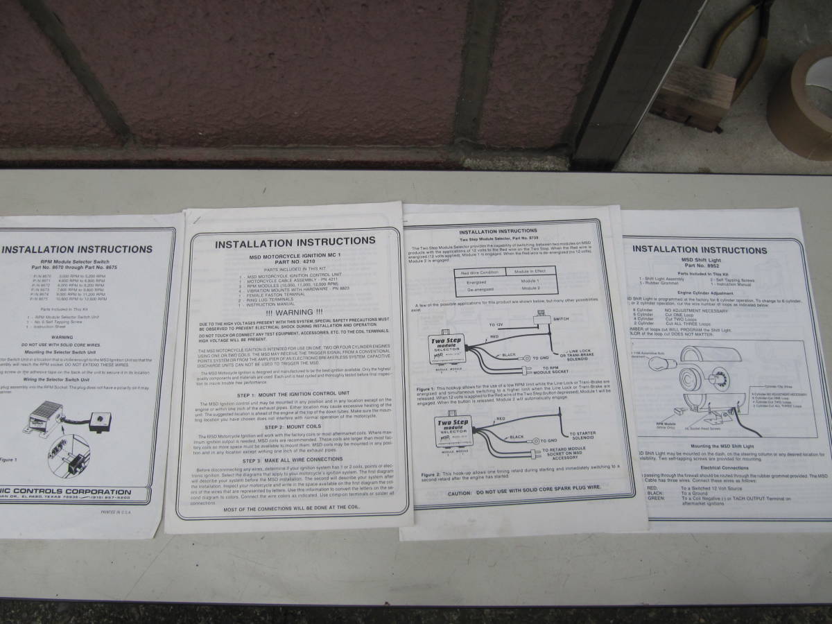 MSD　MC1　点火キット　モジュール　シフトライト　英字取説付き_画像5