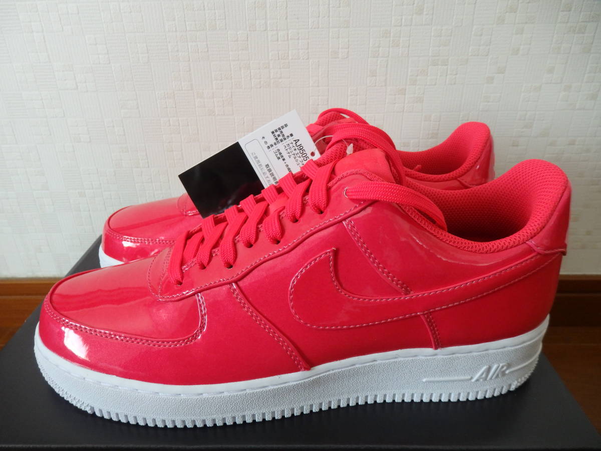 即決 レア 限定 新品 NIKE ナイキスニーカー AIR FORCE 1 LOW LV8 エアフォース１ ロー エレベート レザーパテント 27.0cm 25周年 35周年