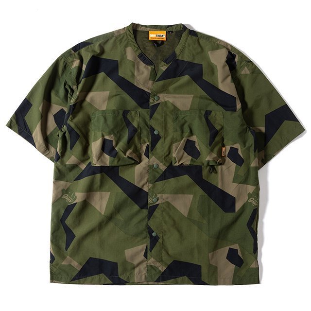 GRIP SWANY SUPPLEX CAMP SHIRT 3.0 GSS-32 グリップスワニー キャンプシャツ ギアショーツ SWD CAMO サイズM 新品_画像1