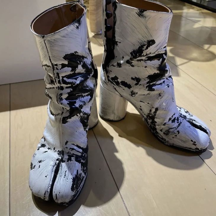Maison Margiela 足袋ブーツ ペイント加工 白 サイズ36