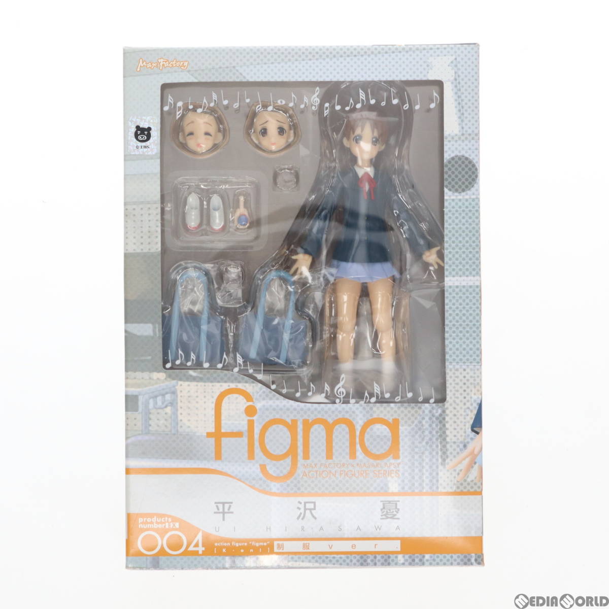 【中古】[FIG]figma(フィグマ) EX-004 平沢憂(ひらさわうい) 制服ver. けいおん! 完成品 可動フィギュア ワンフェス2010冬&GOODSMILE ONLIN_画像2