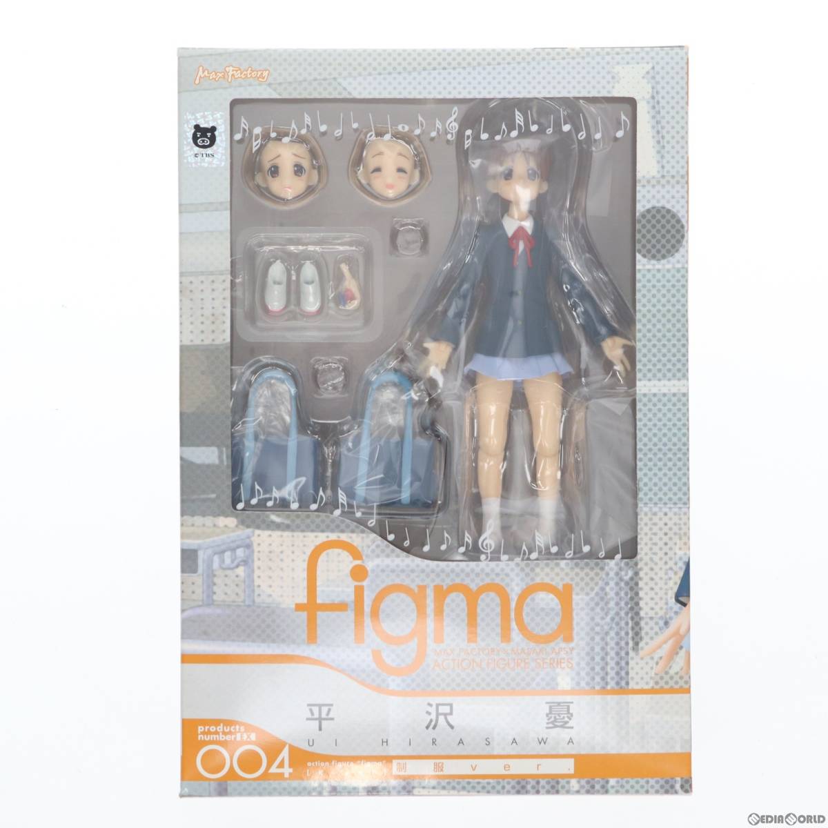 【中古】[FIG]figma(フィグマ) EX-004 平沢憂(ひらさわうい) 制服ver. けいおん! 完成品 可動フィギュア ワンフェス2010冬&GOODSMILE ONLIN_画像1