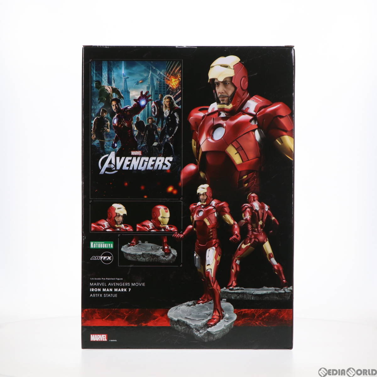 スーパーセール期間限定 【中古】[FIG]ARTFX アイアンマンマーク7 -AVENGERS- MARVEL UNIVERSE(マーベルユニバース)  1/6 簡易組立キット フィギュア(MK313) コトブ アイアンマン