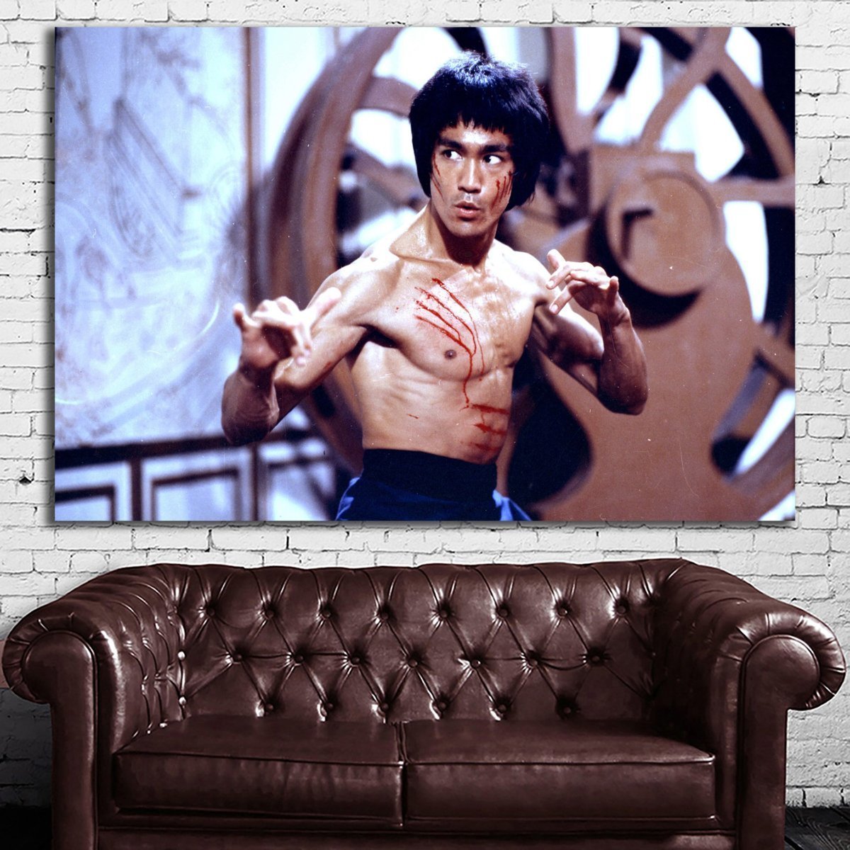 Bruce Lee ブルースリー ポスター ボード パネル フレーム 70x50cm